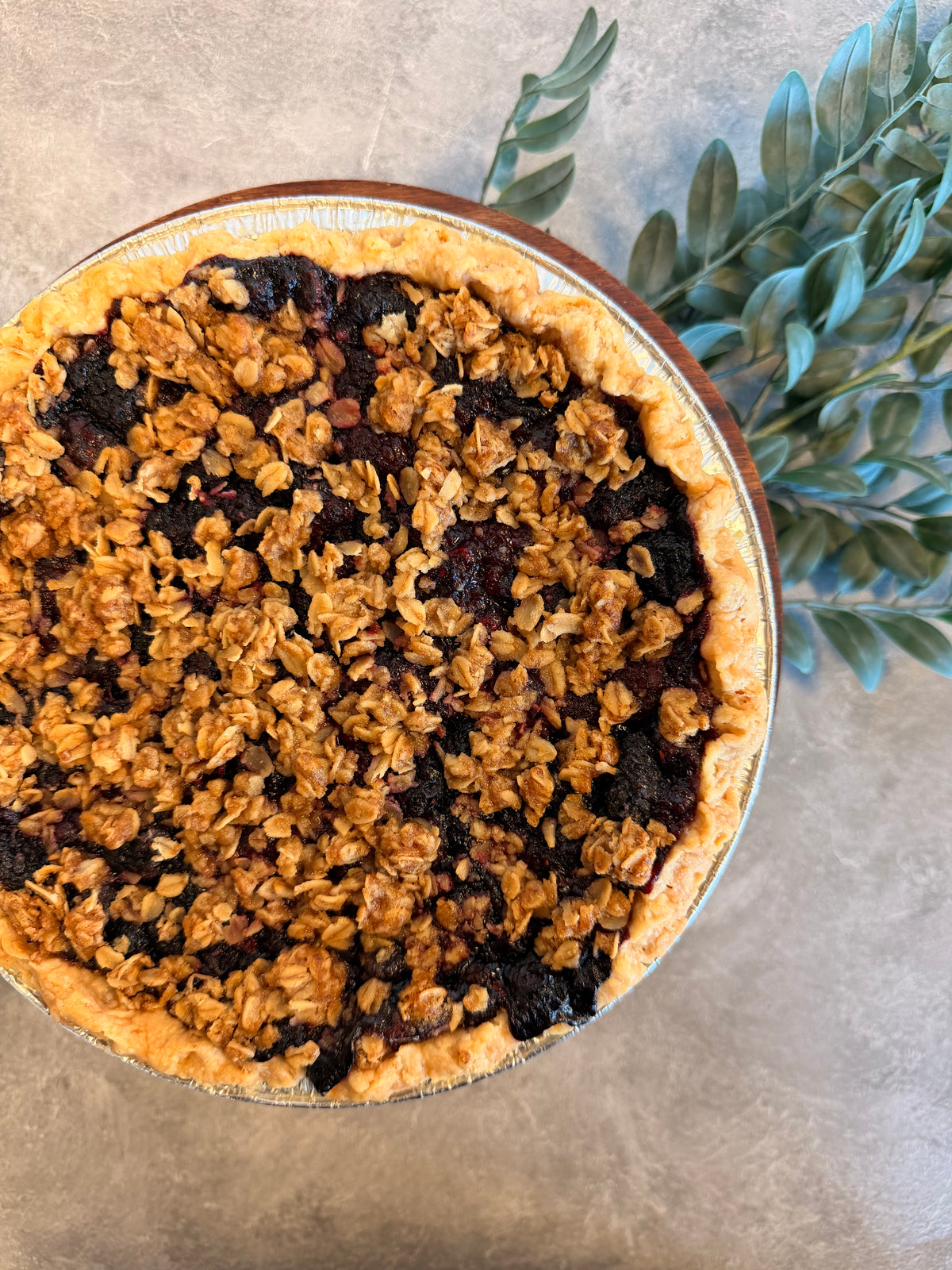 GF Berry Crumble Pie