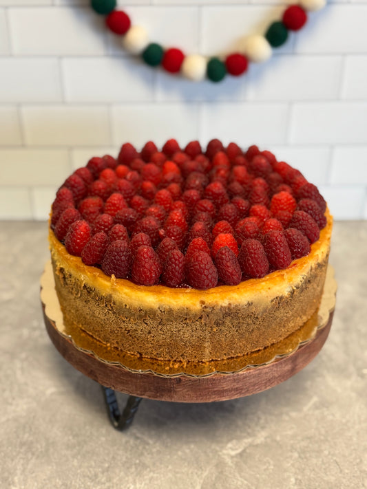 White Chocolate Raspberry Cheesescake